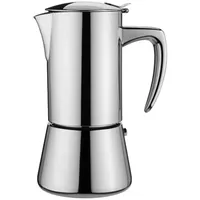 Forever Espressokocher Miss Diamond" 4 Tassen Induktion Edelstahl