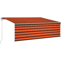 VidaXL Markise Automatisch mit Rollo LED Windsensor 4,5x3m