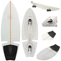 F2 Surf Waveboard Carving Board Street Surfer Skateboard Weiss