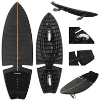 F2 Surf Waveboard Carving Board Street Surfer Skateboard Schwarz