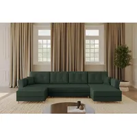Altdecor Ecksofa in U-Form mit Schlaffunktion und Bettkasten APOL-U
