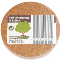 G. p. import von nonfood-waren gmbh Gläseruntersetzer Kork Rund