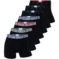 Cristiano Ronaldo Boxershorts 7er Pack Schwarz/Grün/Blau/Rot S