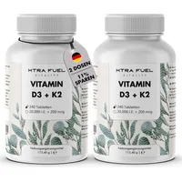 Xtra fuel Vitamin D3 + K2 Tabletten 20.000 I.e.