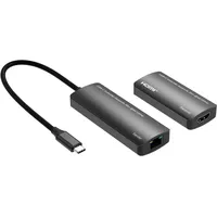 MicroConnect USB-C to HDMI Extender via ethernet 30m distance