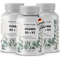 Xtra fuel Vitamin D3 + K2 Tabletten 20.000 I.e.
