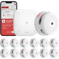 X-Sense Smart Rauchmelder XS01-M + SBS50 Basisstation FS121 12Stück