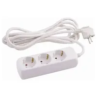 Heitronic Steckdosenleiste 3-fach 3 m Weiß