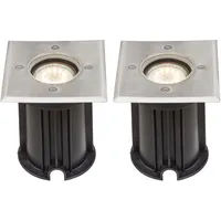GLOBO 2er Set LED Boden Einbau Strahler RGB Fernbedienung