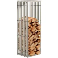 DanDiBo Ambiente DanDiBo Kaminholzregal Innen Metall Edelstahl Kaminholzständer 96429