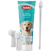 Nobby 74881 Zahnbürstenset mit Zahnpaste mint