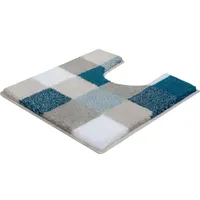 KLEINE WOLKE Caro Blau 55 x 55 cm mit