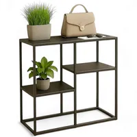 DanDiBo Ambiente DanDiBo Konsolentisch, Schwarz, Metall, 80x80x26 cm, Wohnzimmer,