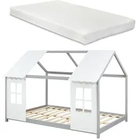 [en.casa] Kinderbett Tostedt mit Matratze 140x200 cm