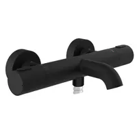Schütte Los Angeles Thermostat Wannenfüllarmatur Schwarz Matt