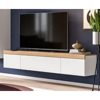 Inn.furn TV-Lowboard "Siena" in weiß und Artisan Eiche TV