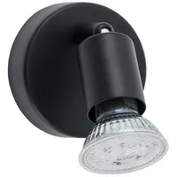 Nova Luce Lup 8 GU10 rund schwarz