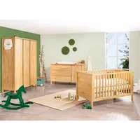 Pinolino Pinolino, Kinderzimmer-Set „Enno” extrabreit gross, 3-tlg. (Babybett, Wickelkommode,