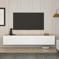 HANAH Home Stylish TV Stand, 150 cm Wide, White