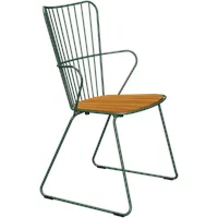 Houe PAON Gartenstuhl Bambus/Stahlgestell - White