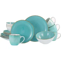 CreaTable CreaTable, Geschirrset, Vintage Nature (16 Stück)
