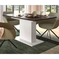 Inn.furn Esstisch in Grau und Weiß Ausziehbar 150 -