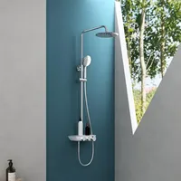 Mai & mai Silber Hand und Kopfbrause Regendusche Duscharmatur