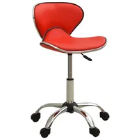 VidaXL Friseur Rollhocker Rot