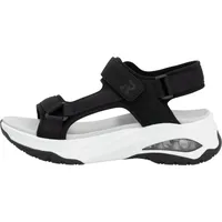 Rieker W3151 schwarz/weiss Damen Sandale schwarz 41 EU