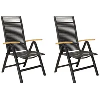 LC Garden 2er Set »Toronto« Klappsessel Rope schwarz mit