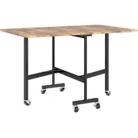 Homcom Küchentisch 80 x 73 x 80 cm braun