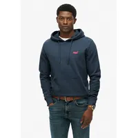 Superdry Essential Logo Hoodie Stormy Weather Blue S