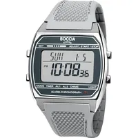 Boccia Titanium Boccia 3738-01 Digital Armbanduhr Titan Grau