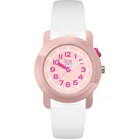 ICE-Watch ICE find 34 mm Silikongehäuse Weiß Silikonarmband Rosa