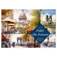 Calvendo Paris, ville d'amour (Calendrier mural 2026 DIN A2
