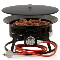 BBQ-Toro Gas Feuerstelle mit Lavasteinen ø 48 cm -