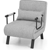 Costway Schlafsessel 4 in 1 gepolstert 80 x 75