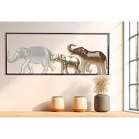 Casablanca by Gilde Casablanca modernes Design Wandrelief Savanne Metall,