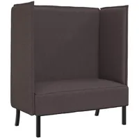 VidaXL Hochlehnen-Sofa Dunkelbraun 109x56x121 cm Stoff