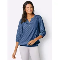 Classic Basics Schlupfbluse CLASSIC BASICS, Damen, Gr. 46, blau