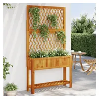 VidaXL Pflanzkübel mit Rankgitter 100 x 32 x 185