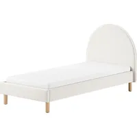 Vipack Polsterbett Moon, mit flauschigem Bouclé Stoff in verschiedenen