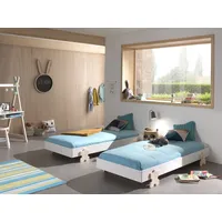 Vipack »Modulo, stapelbares Einzelbett, inkl. Rolllattenrost, 2 Farben«, (B/H/T