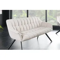 Riess-Ambiente Sitzbank PAPILLON - 165cm champagner beige mit Lehnen