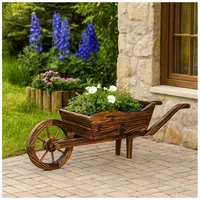 Hti-Living Holzschubkarre Natur Sommerset