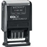 Colop Datumstempel mit Text "Bezahlt" Printer S 260/L2 N