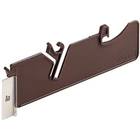 Leitz 20270075 Pendelleitkarte, für Registratur A4, Kunststoff, braun