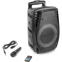 Fenton FT8LED-MK2 Schwarz 300 W), PA Lautsprecher,