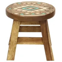 Oriental Galerie Blumenhocker 25 x 25 cm Türkis