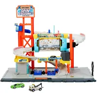Mattel Europa B.V. Matchbox Spielset Rotierende Waschstraße“ mit Die-Cast-Corvette